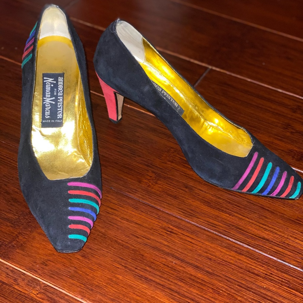 Andrea Pfister Vintage Rainbow Heels